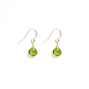 August Peridot Birthstone Isla Drop Earrings