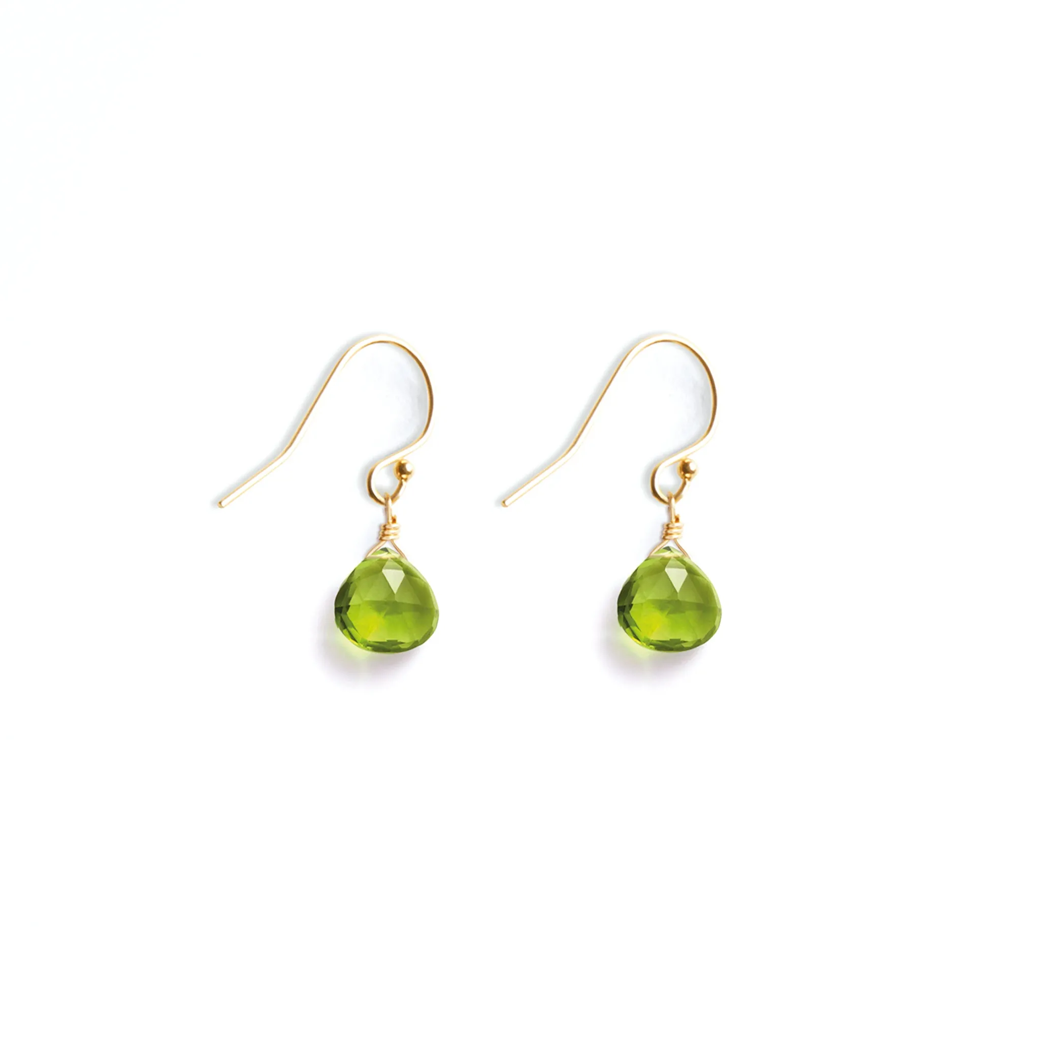 August Peridot Birthstone Isla Drop Earrings