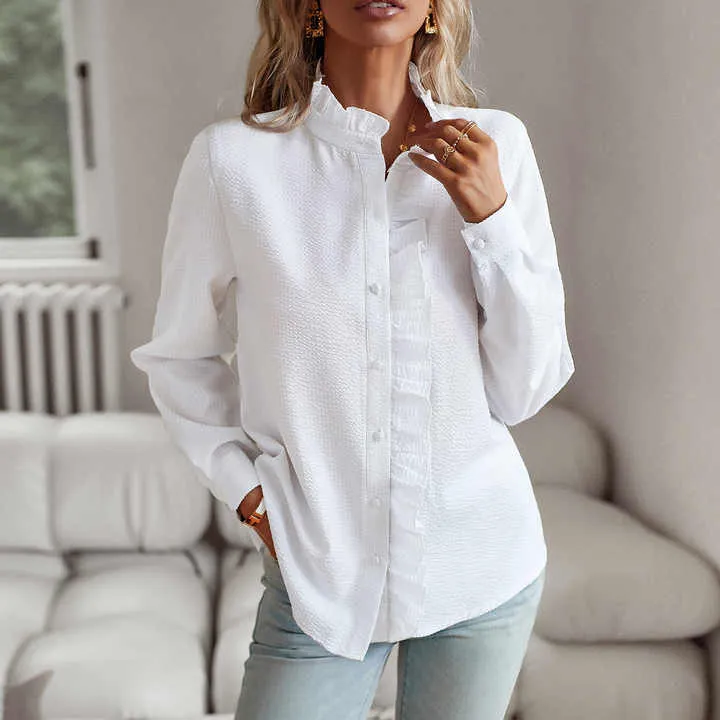 Aurora™ WBC| Ruffle Long Sleeve Shirt