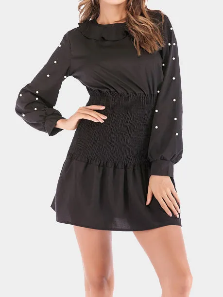 Autumn Beaded Slimming Dress