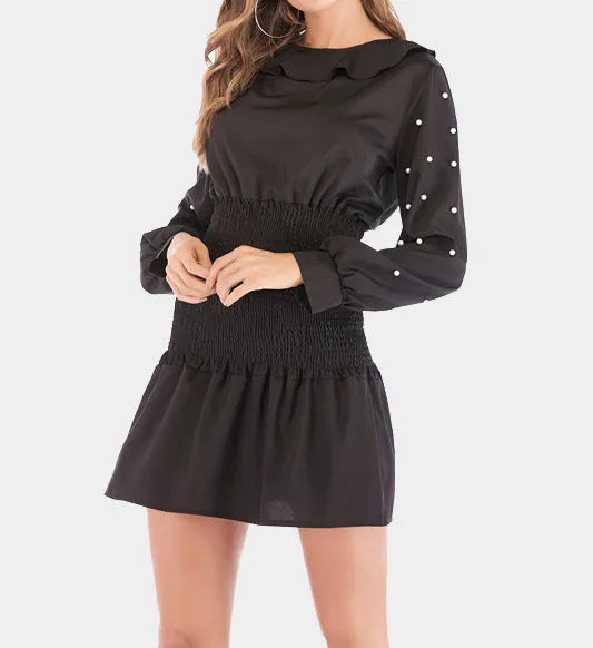 Autumn Beaded Slimming Dress
