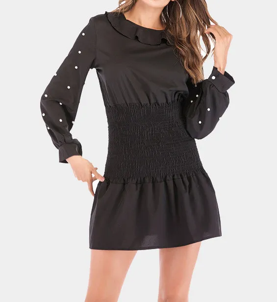 Autumn Beaded Slimming Dress