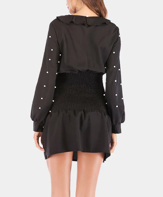 Autumn Beaded Slimming Dress