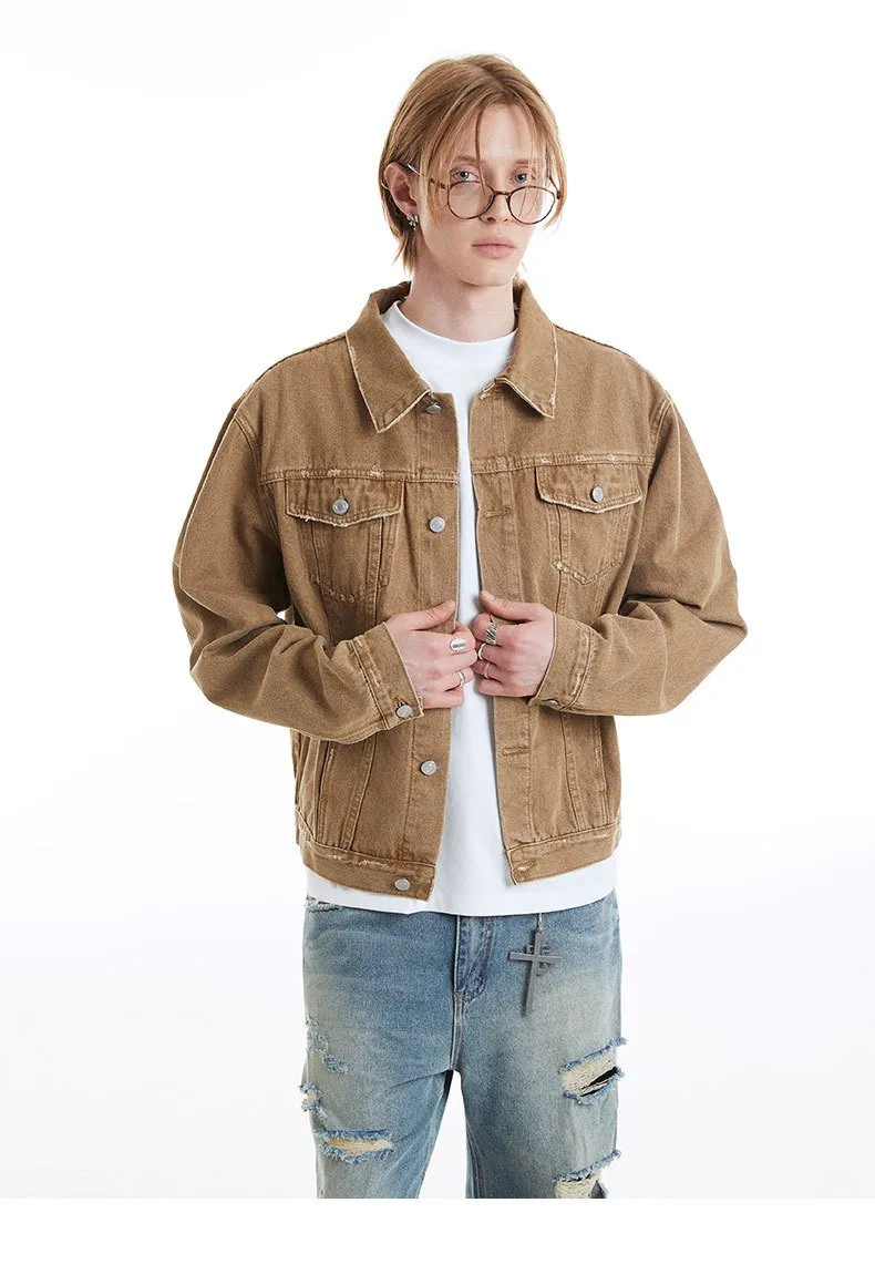 Autumn Winter Retro Washed Denim Jacket