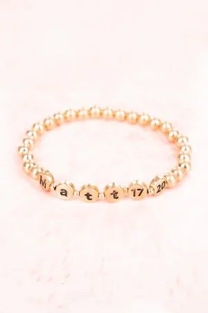 Ava Goldtone 'Matt 17:20' Beaded Bracelet Set