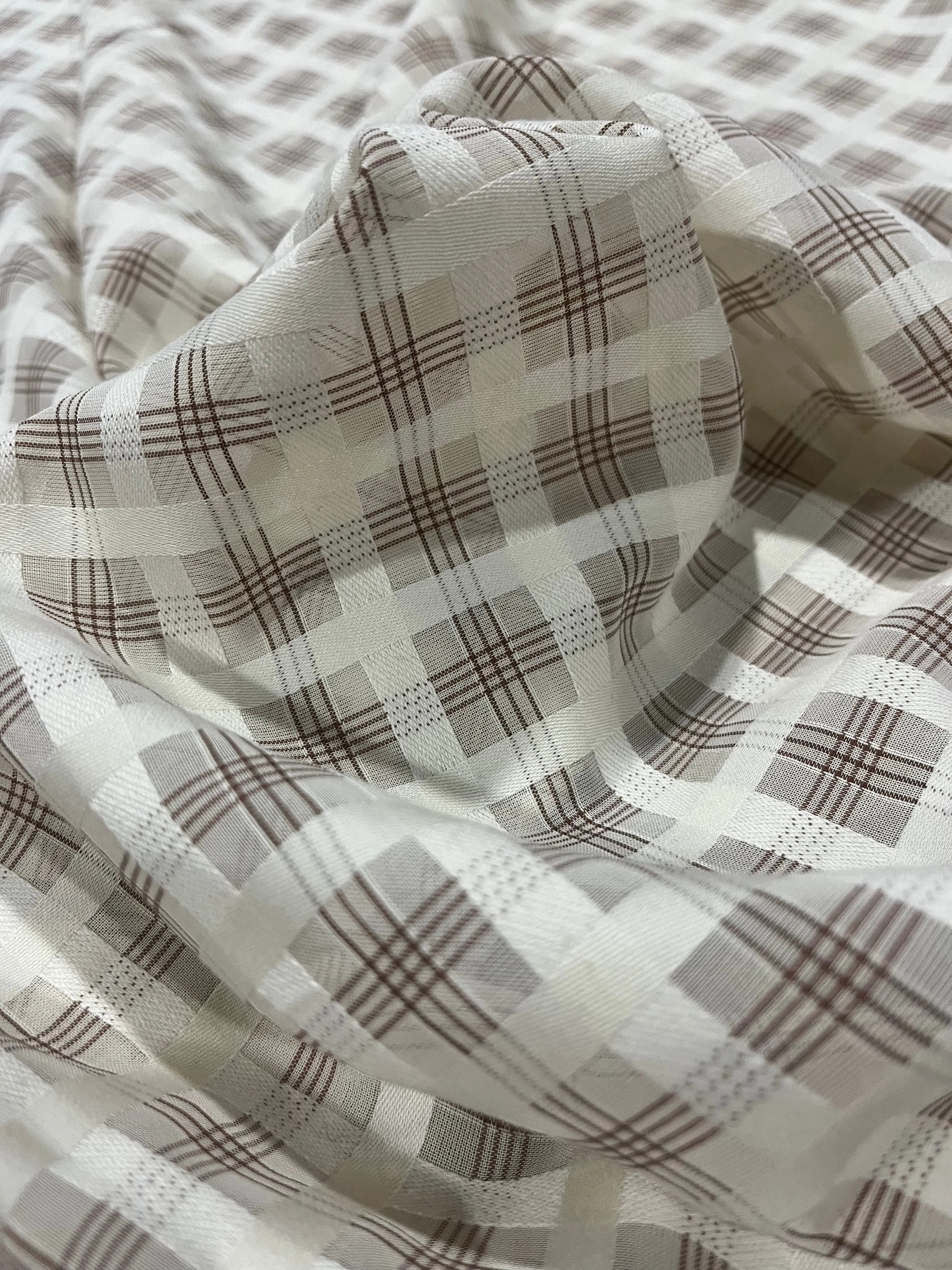 B02 FURORE 007 colour woven check with silk