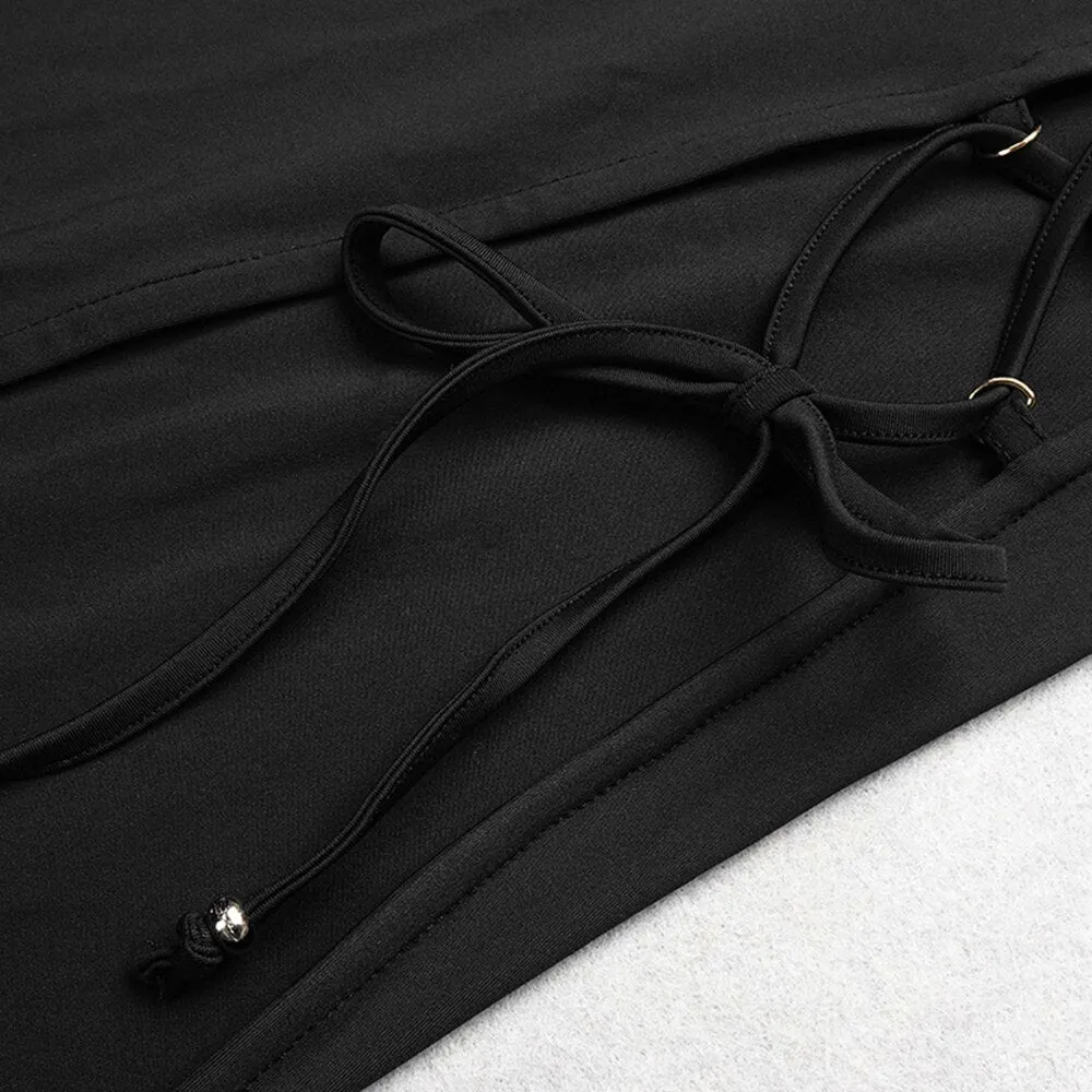 Backless Split Hollow Maxi Dress