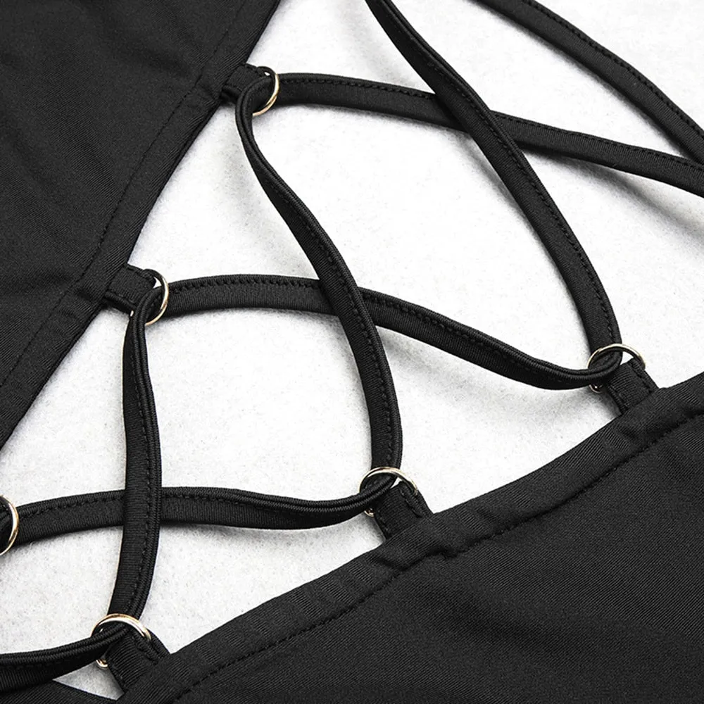 Backless Split Hollow Maxi Dress