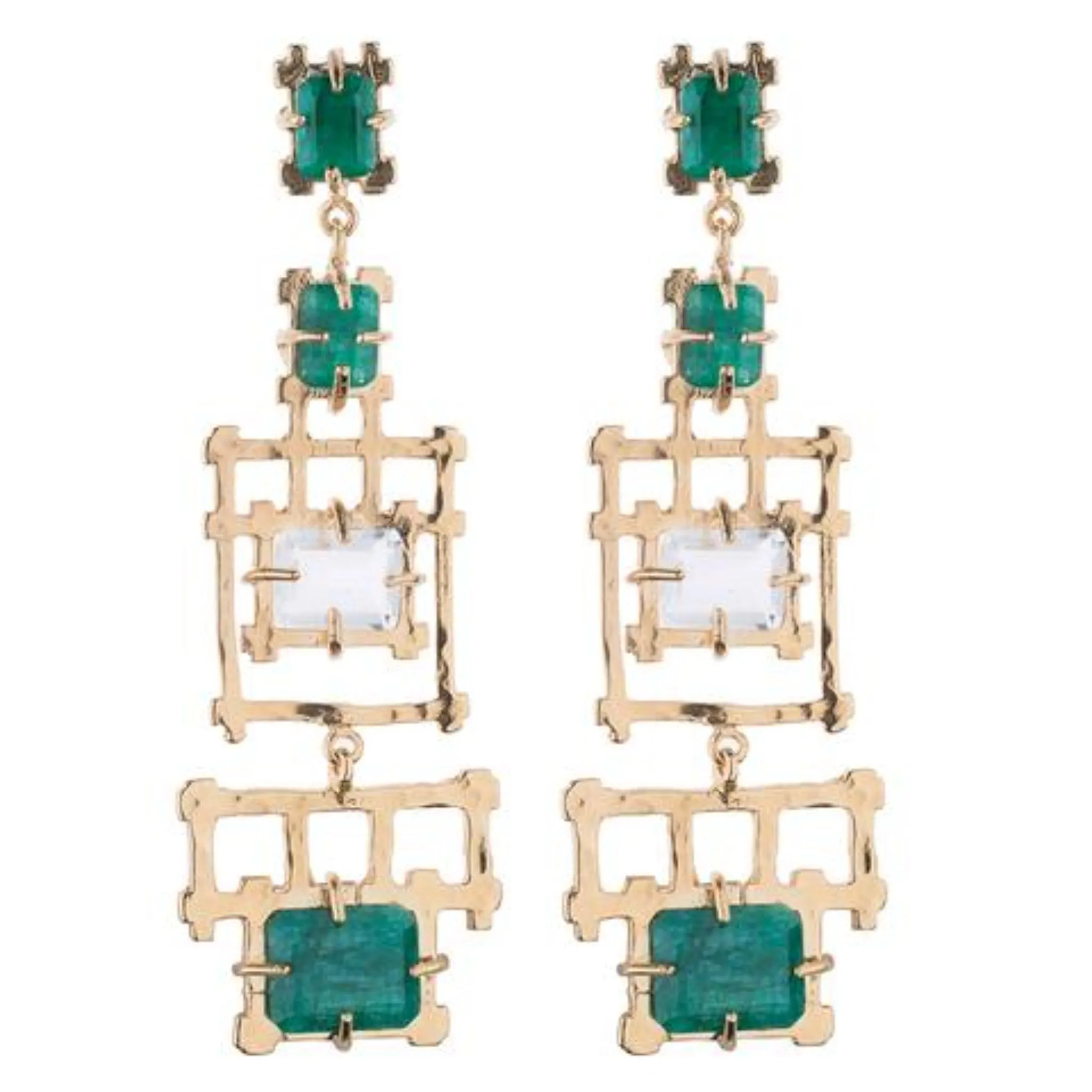 Bamboo Chandelier Earrings