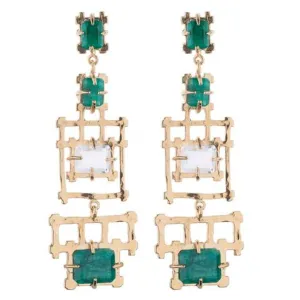Bamboo Chandelier Earrings