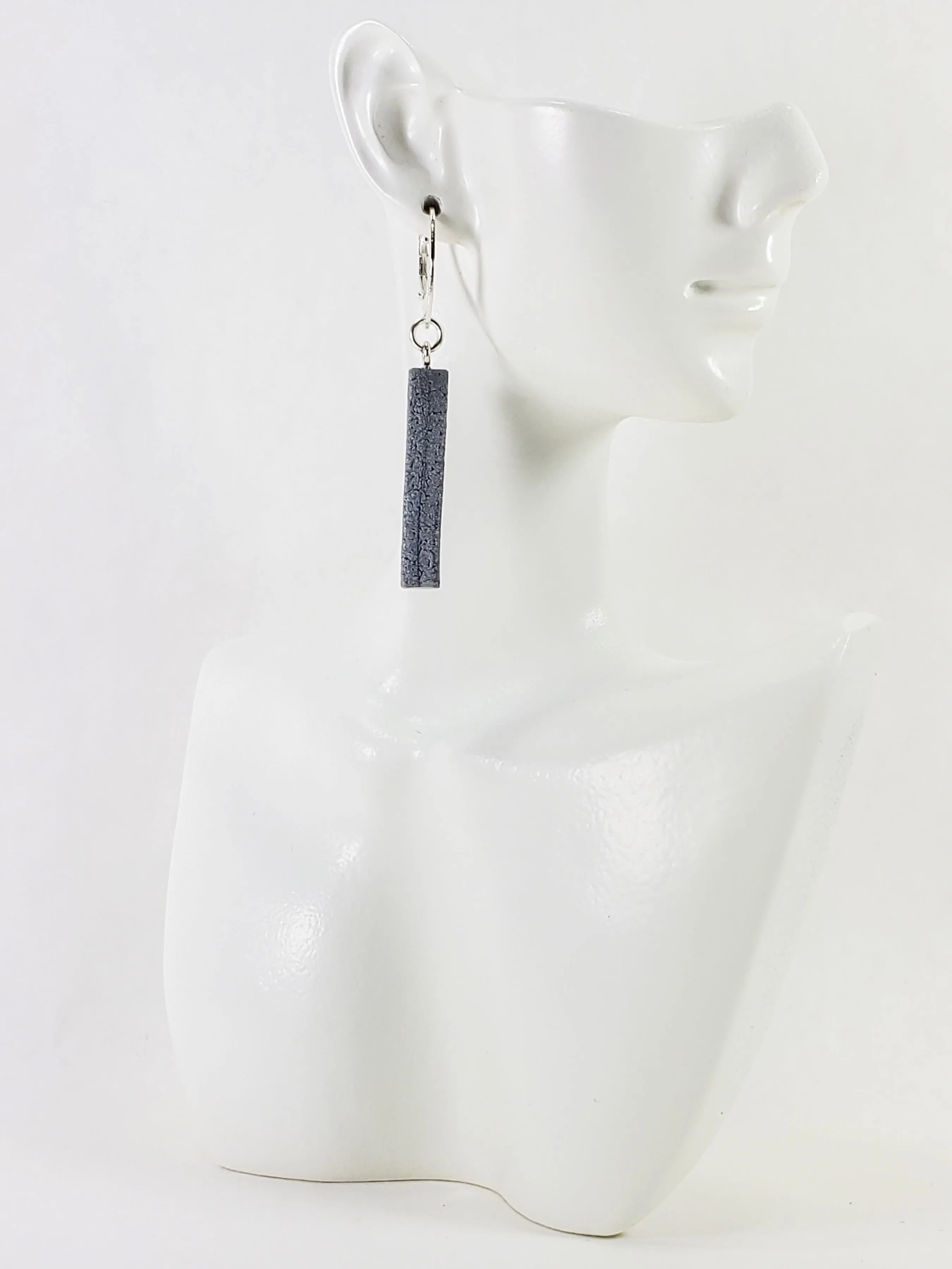 Bar Dangle Earrings - Silver