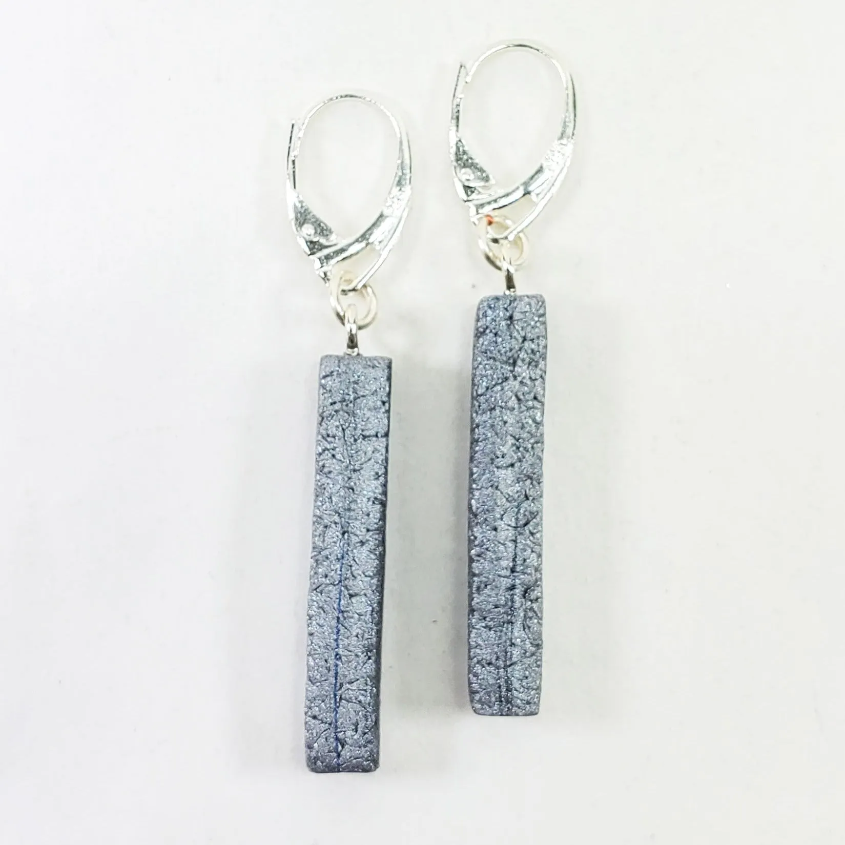Bar Dangle Earrings - Silver