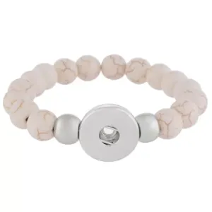 Beaded Elastic Snap Bracelet