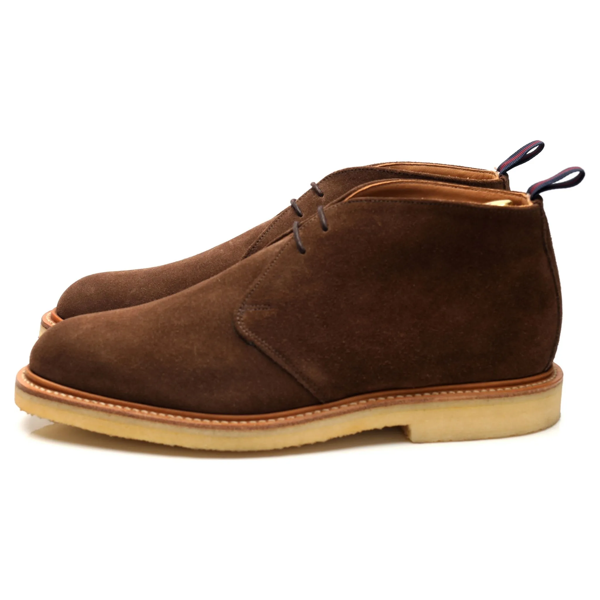 'Bertie' Brown Suede Chukka Boots UK 8 F