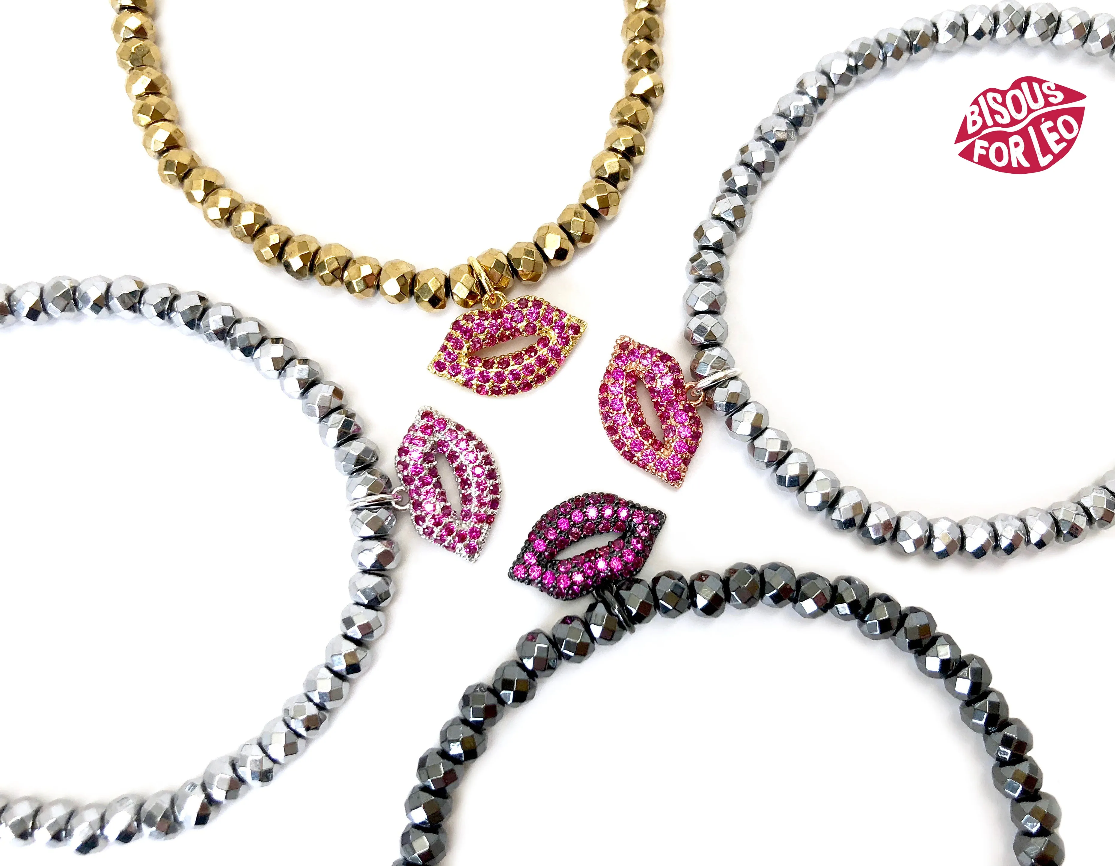 Bisous for Leo Kiss Bracelets