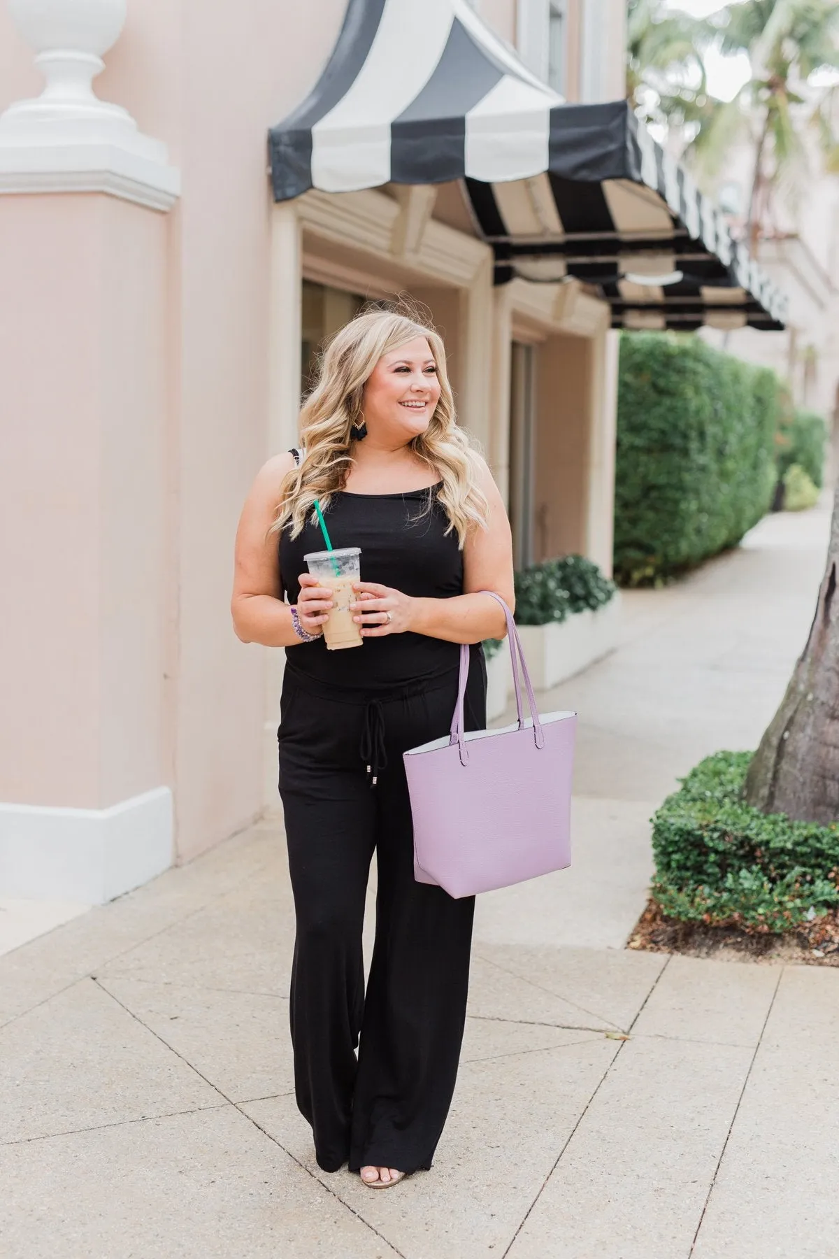 Black Drawstring Jumpsuit