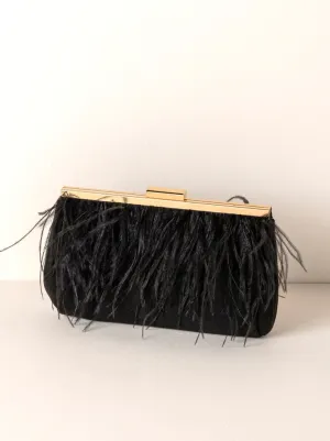 Black Filomena Holiday Clutch