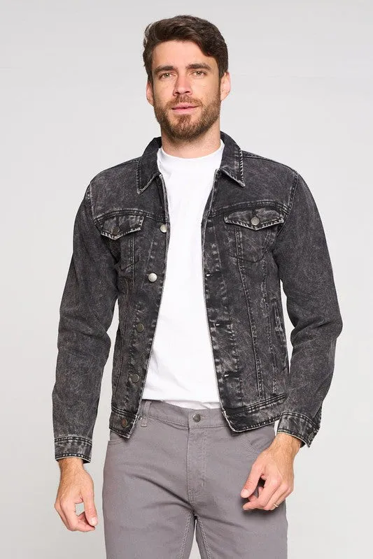 black Men's Denim Jacket