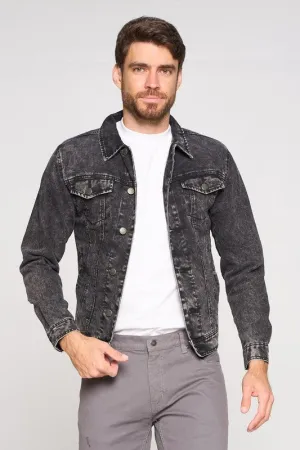 black Men's Denim Jacket