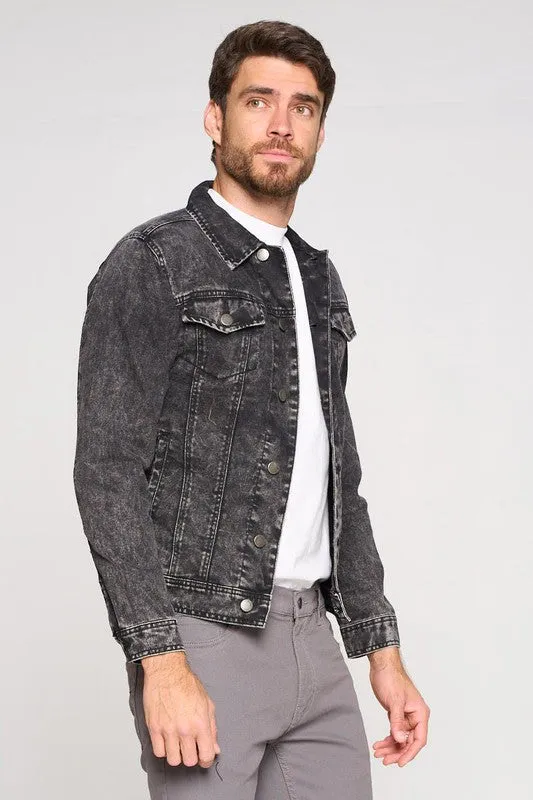 black Men's Denim Jacket