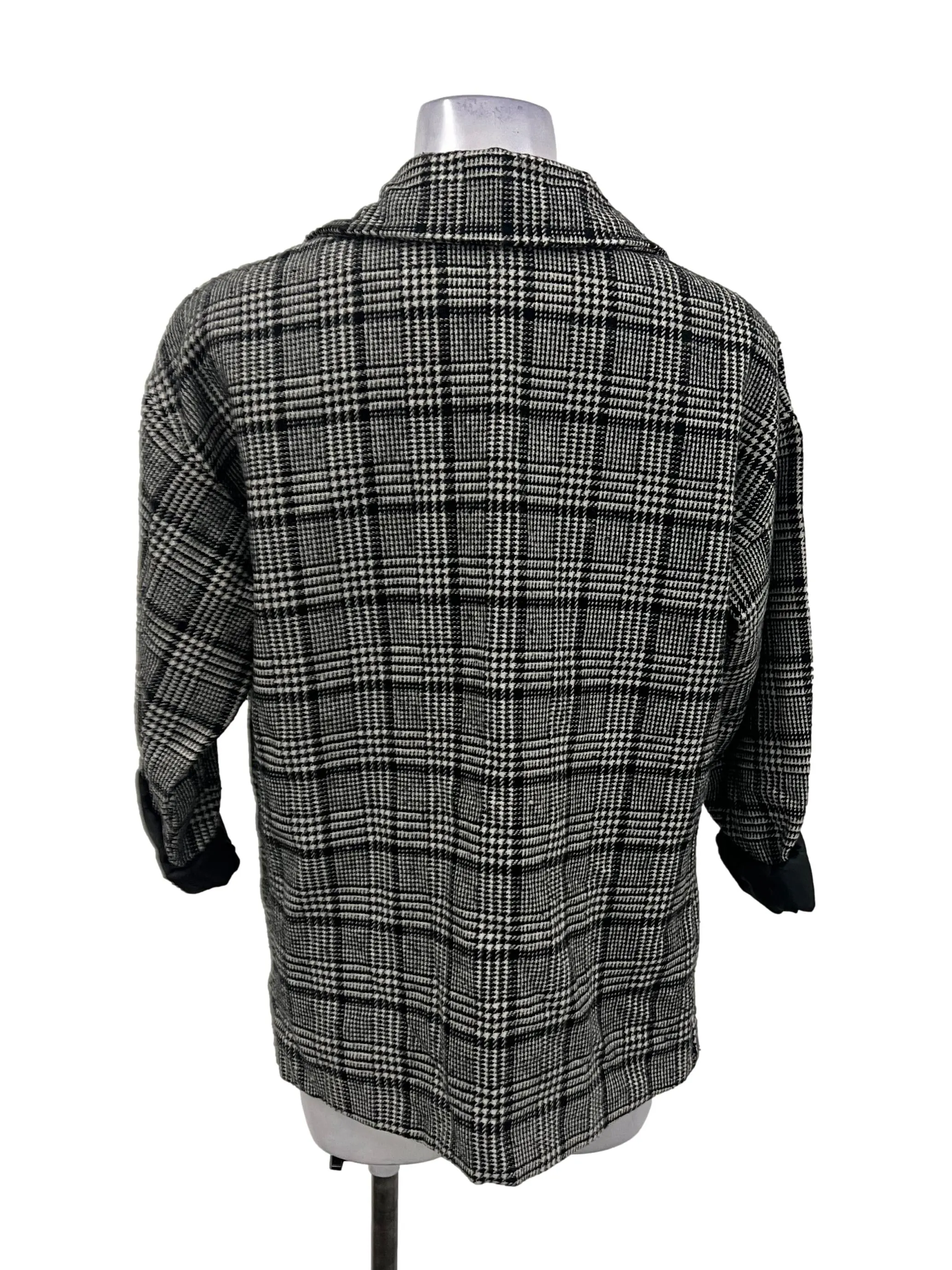Black Plaid Blazer