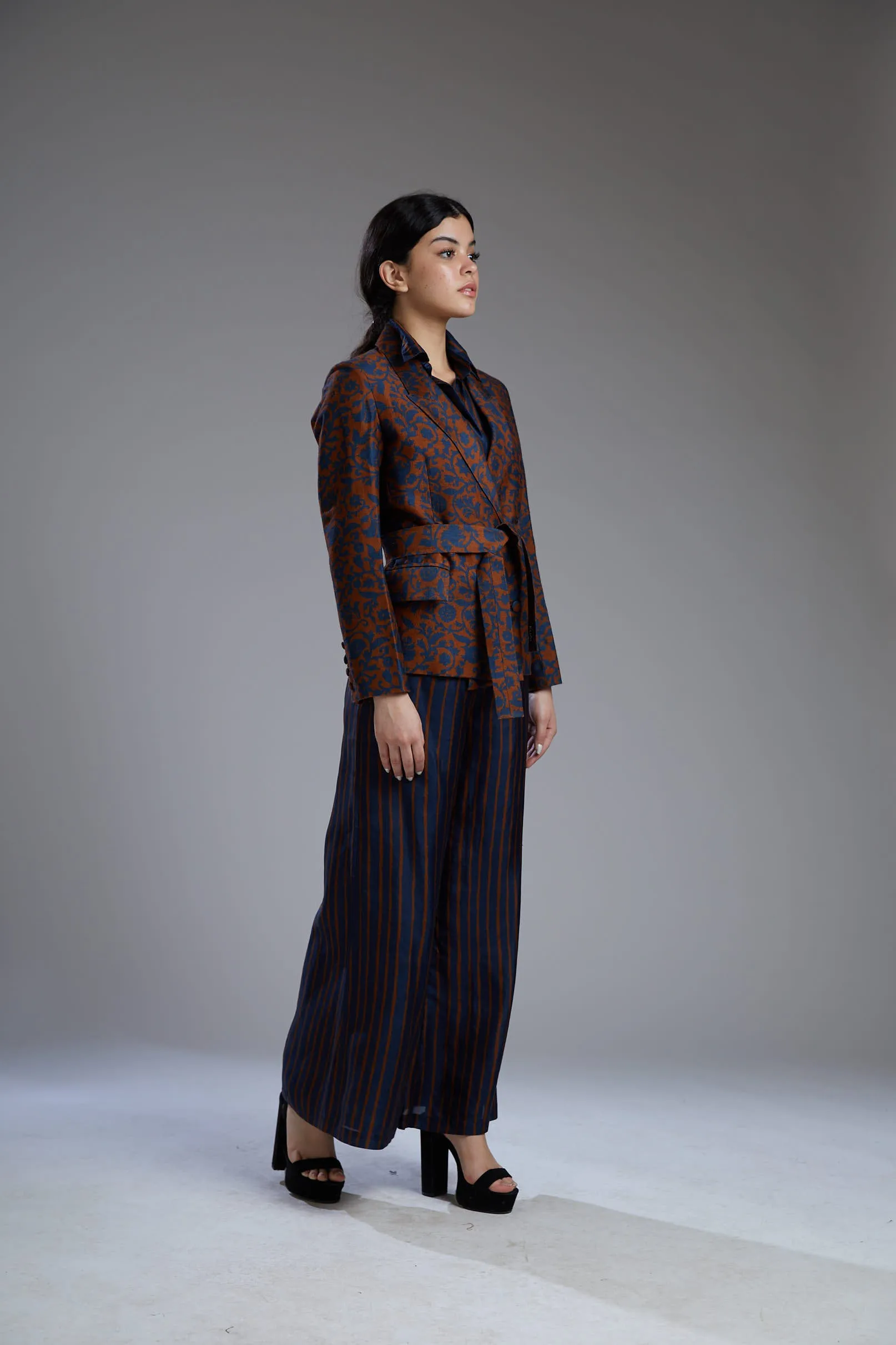 Blue & Brown Blazer
