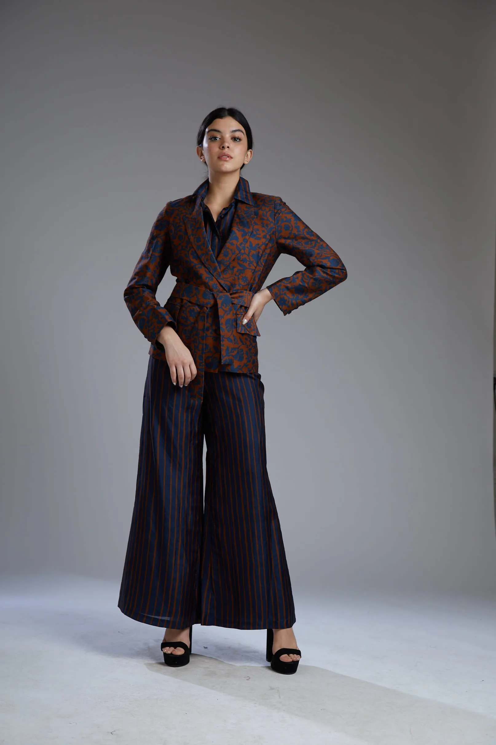 Blue & Brown Blazer