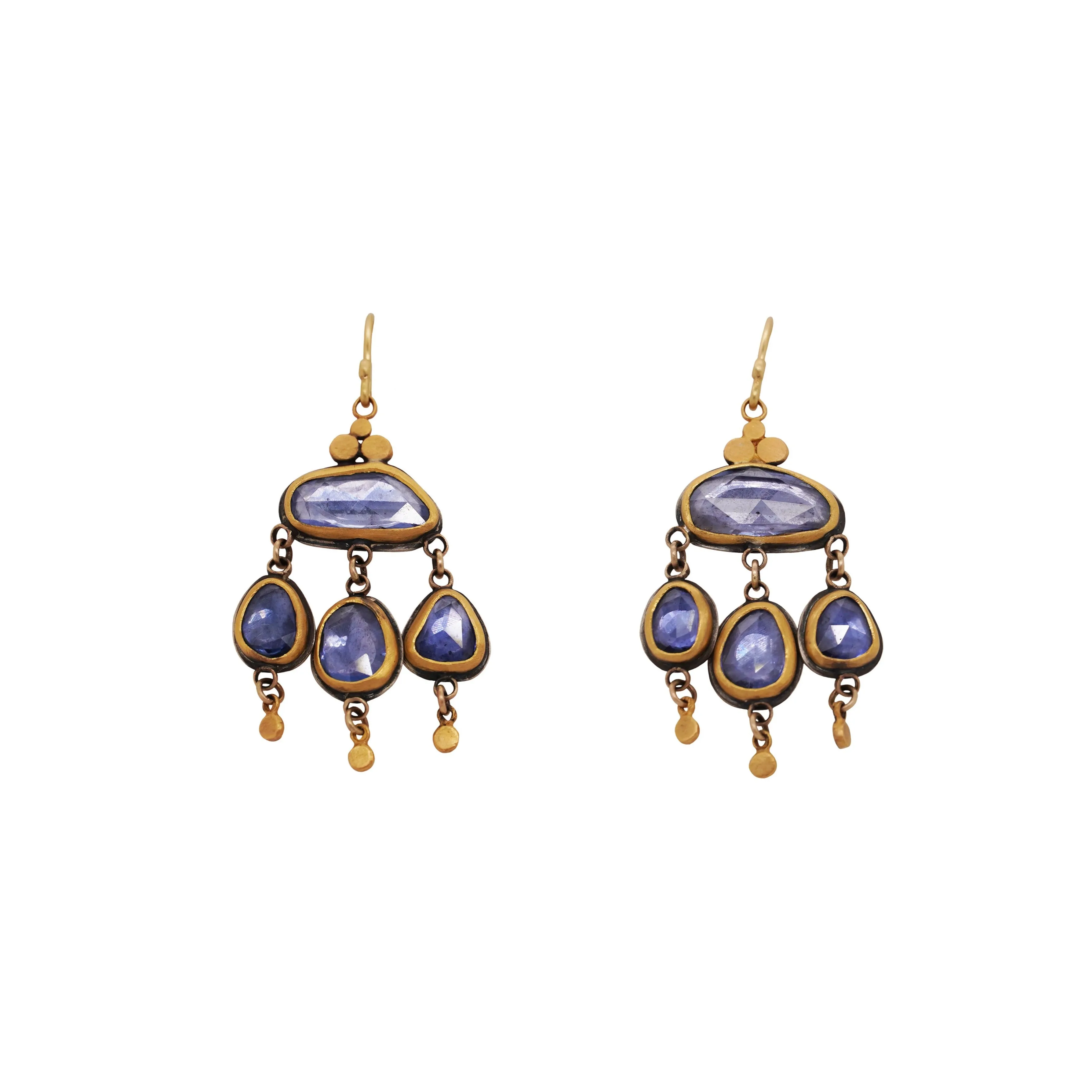 Blue Sapphire Chandelier Drops