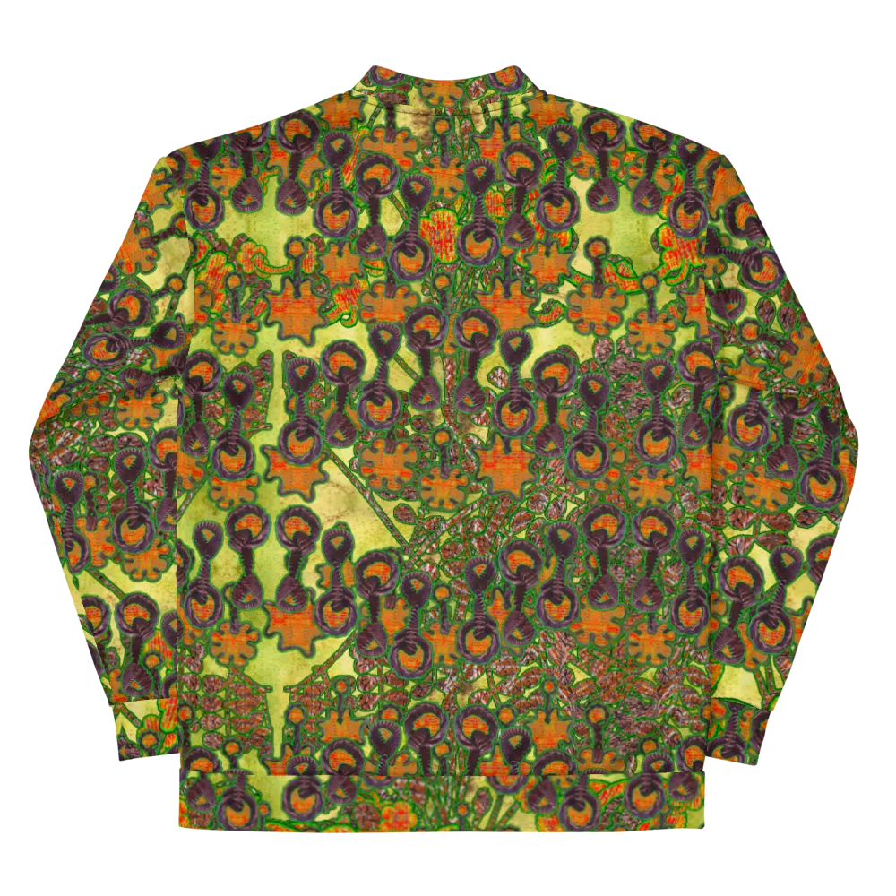 Bomber Jacket (Unisex)(WindSong Flower) RJSTH@Fabric#2 RJSTHW2022 RJS