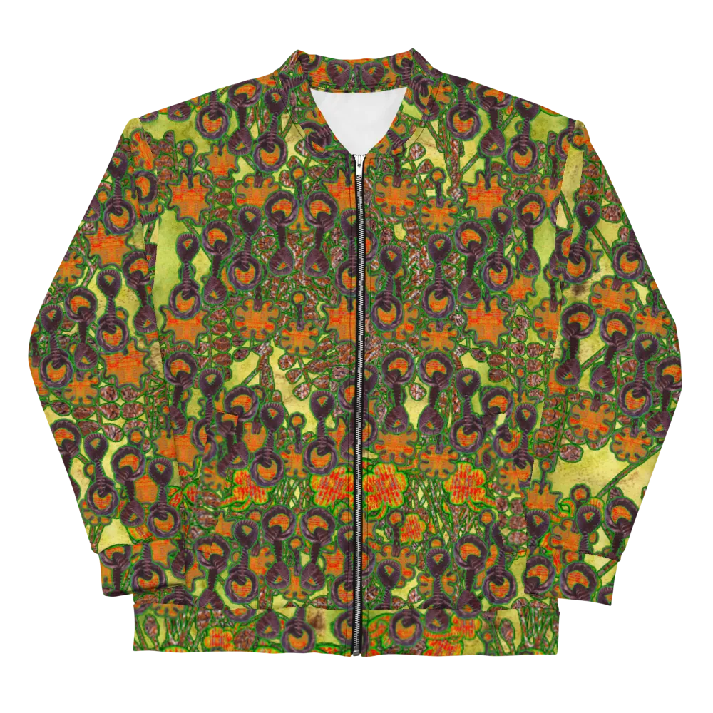 Bomber Jacket (Unisex)(WindSong Flower) RJSTH@Fabric#2 RJSTHW2022 RJS