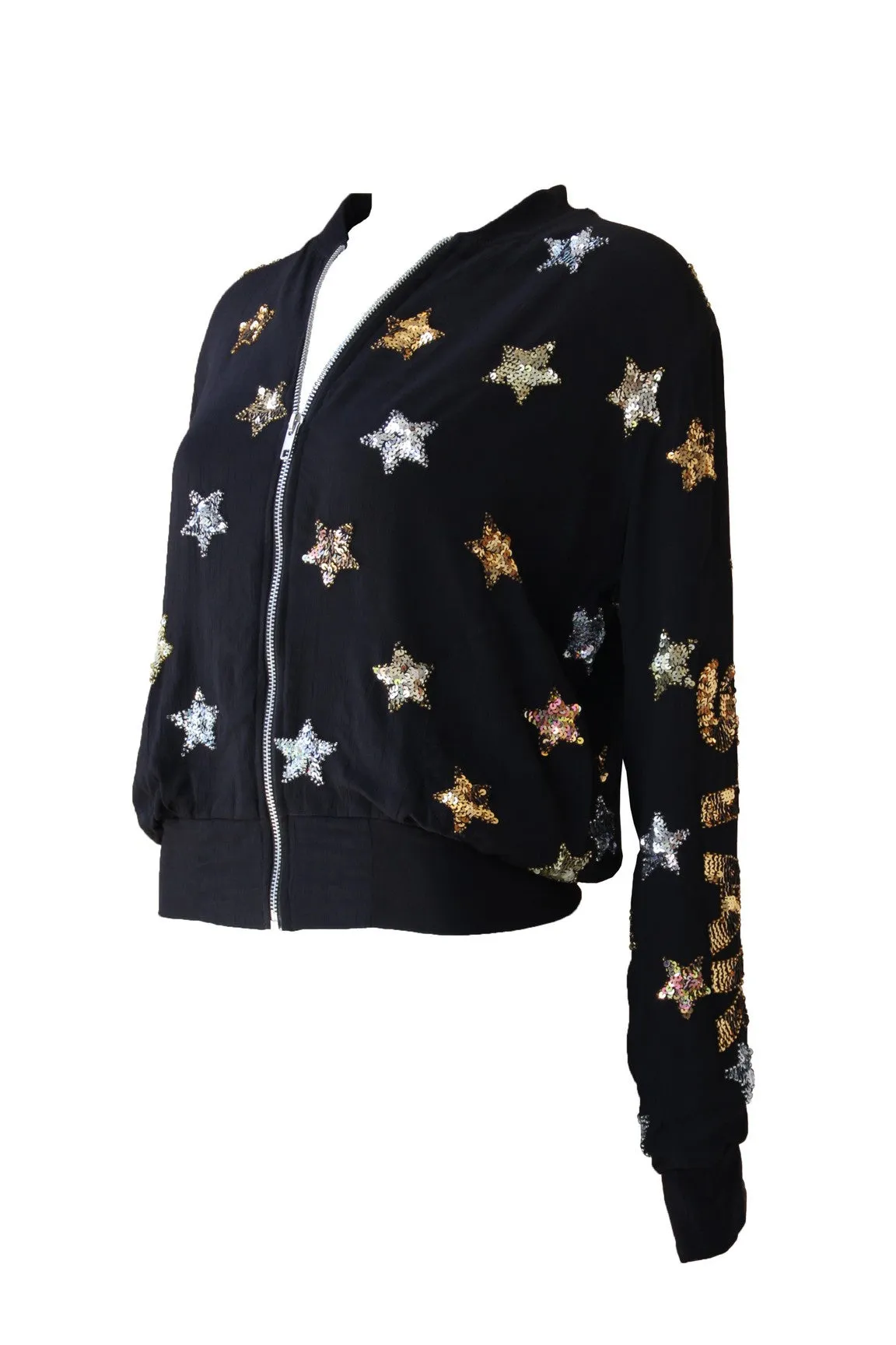 Bomber Stars Black