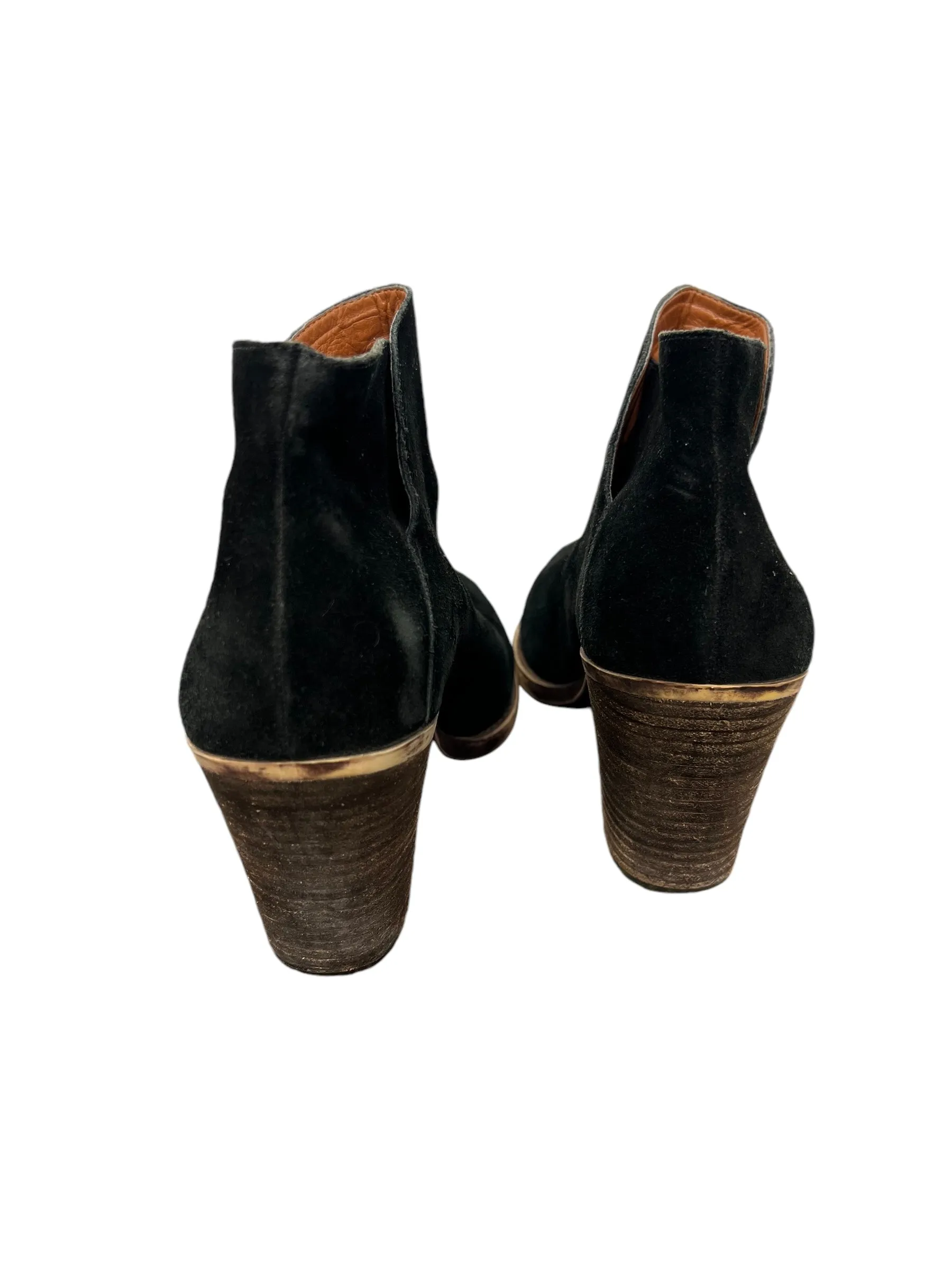 Boots Ankle Heels By Lucky Brand In Black, Size: 9.5