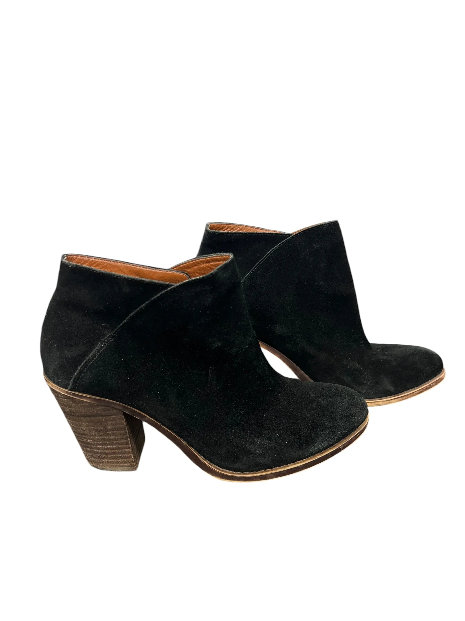 Boots Ankle Heels By Lucky Brand In Black, Size: 9.5
