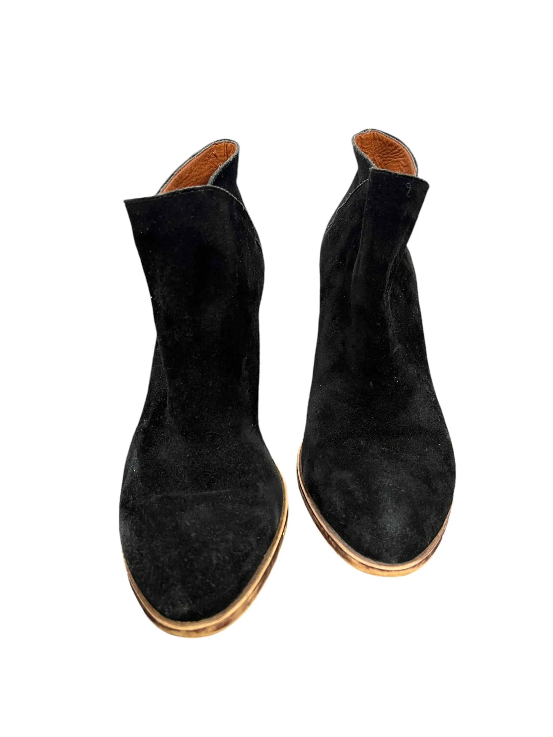 Boots Ankle Heels By Lucky Brand In Black, Size: 9.5