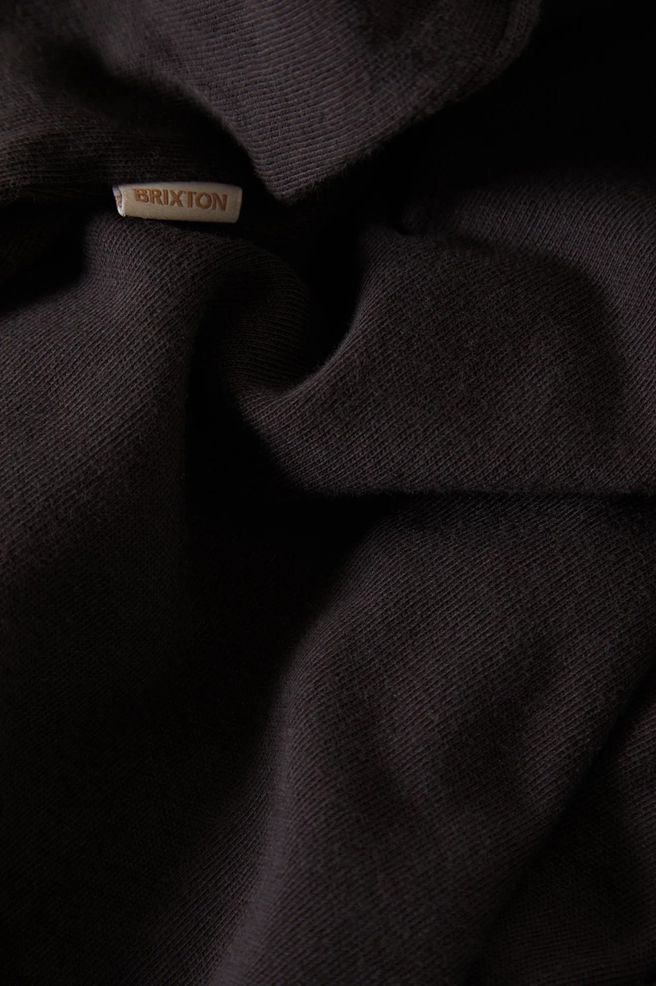 BRIXTON CAREFREE ORGANIC GARMENT DYED SLIM DRESS - BLACK