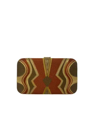 Brown Aztec Clutch