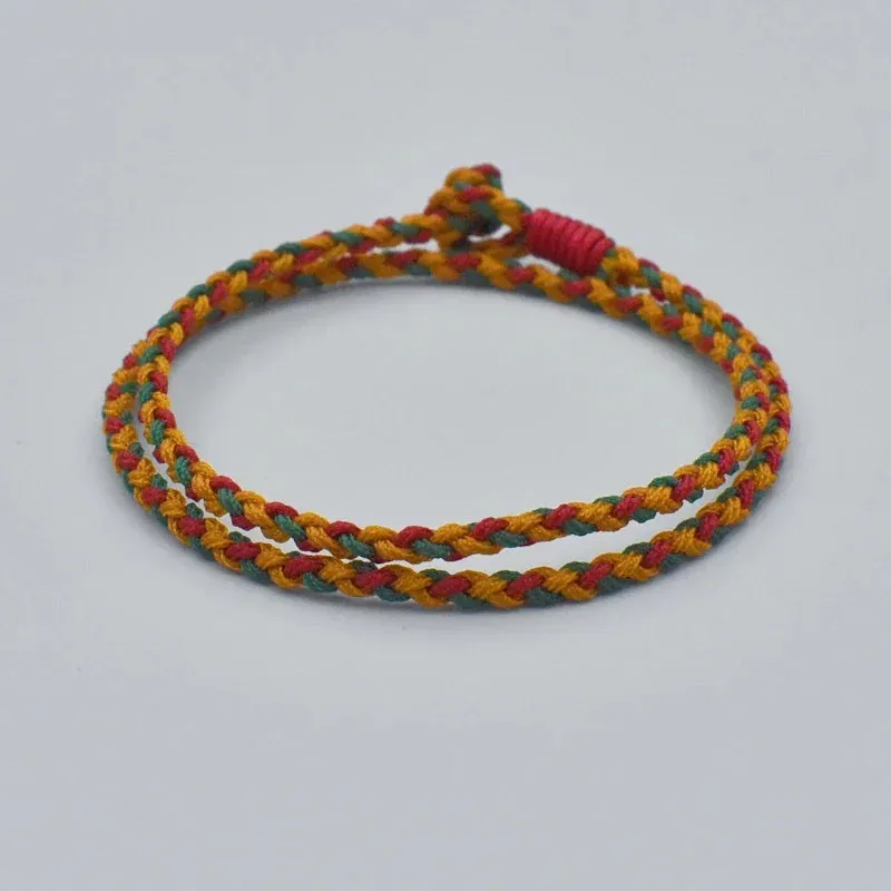 Buddhist Double Layer Thread Bracelets