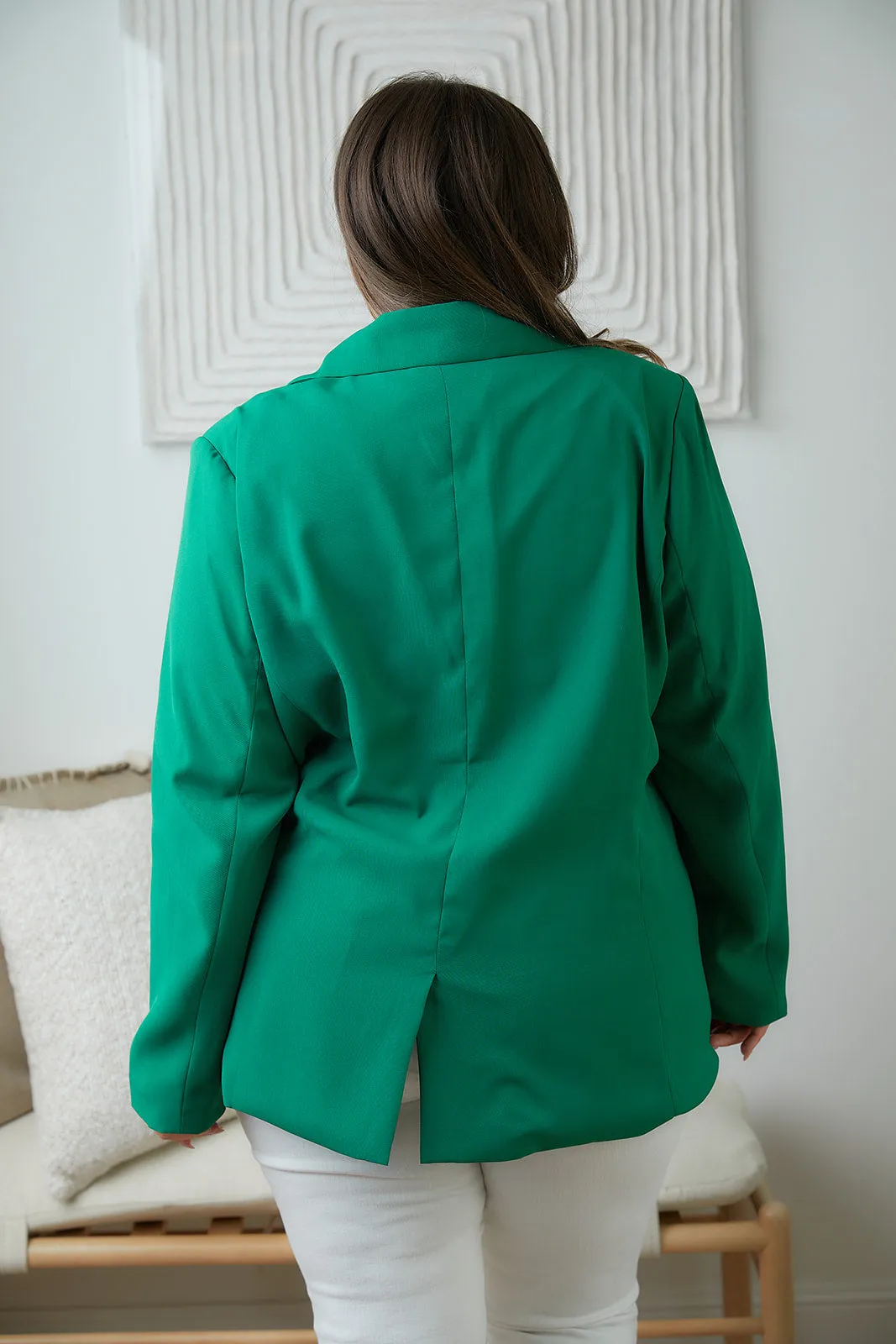 Business as Usual Blazer in Kelly Green