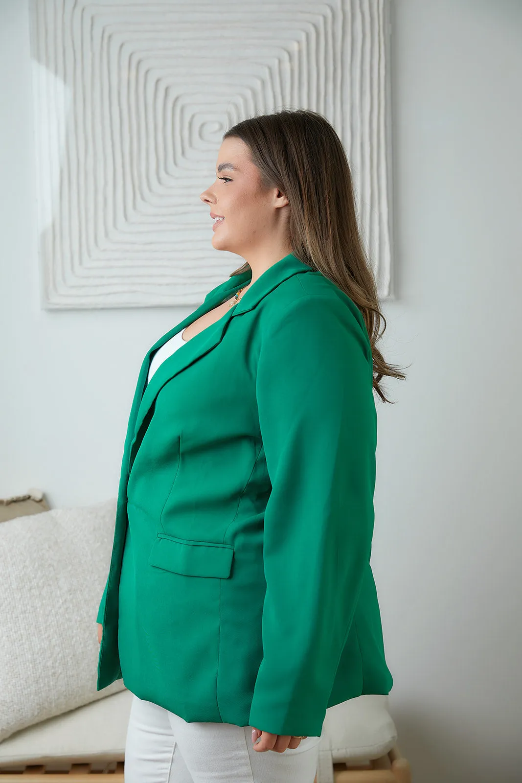 Business as Usual Blazer in Kelly Green