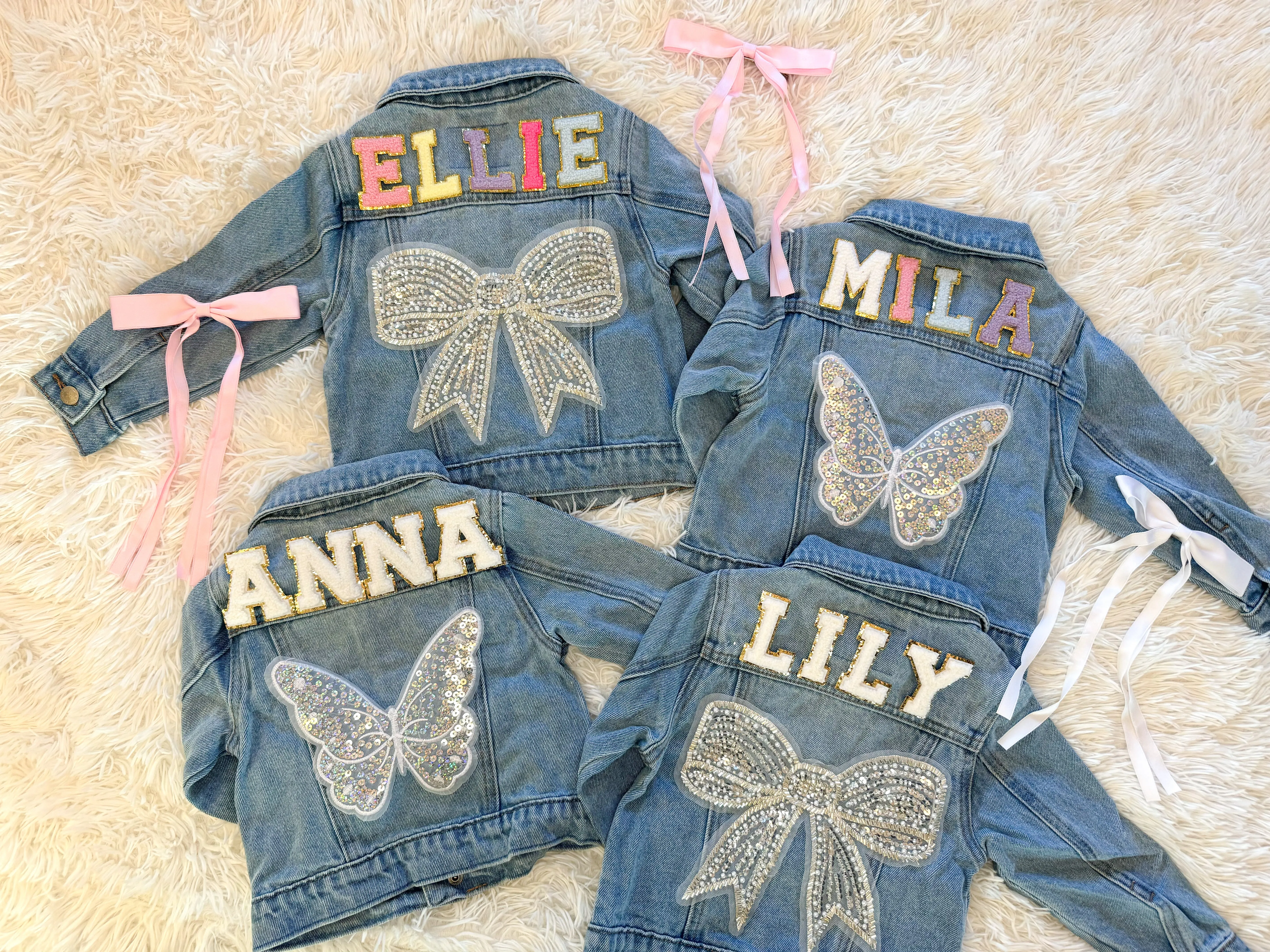 Butterfly / Bow Patched Custom Jacket
