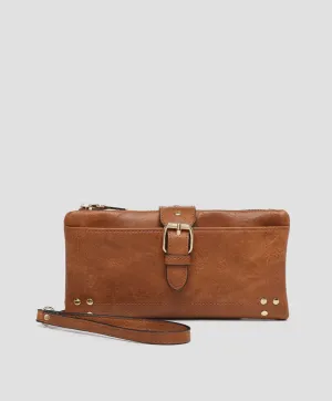 Candence Buckle Wallet- Brown