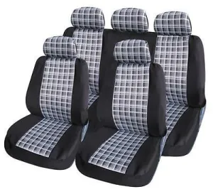 Car Seat Covers Protectors Universal washable ready Dog black white front rear