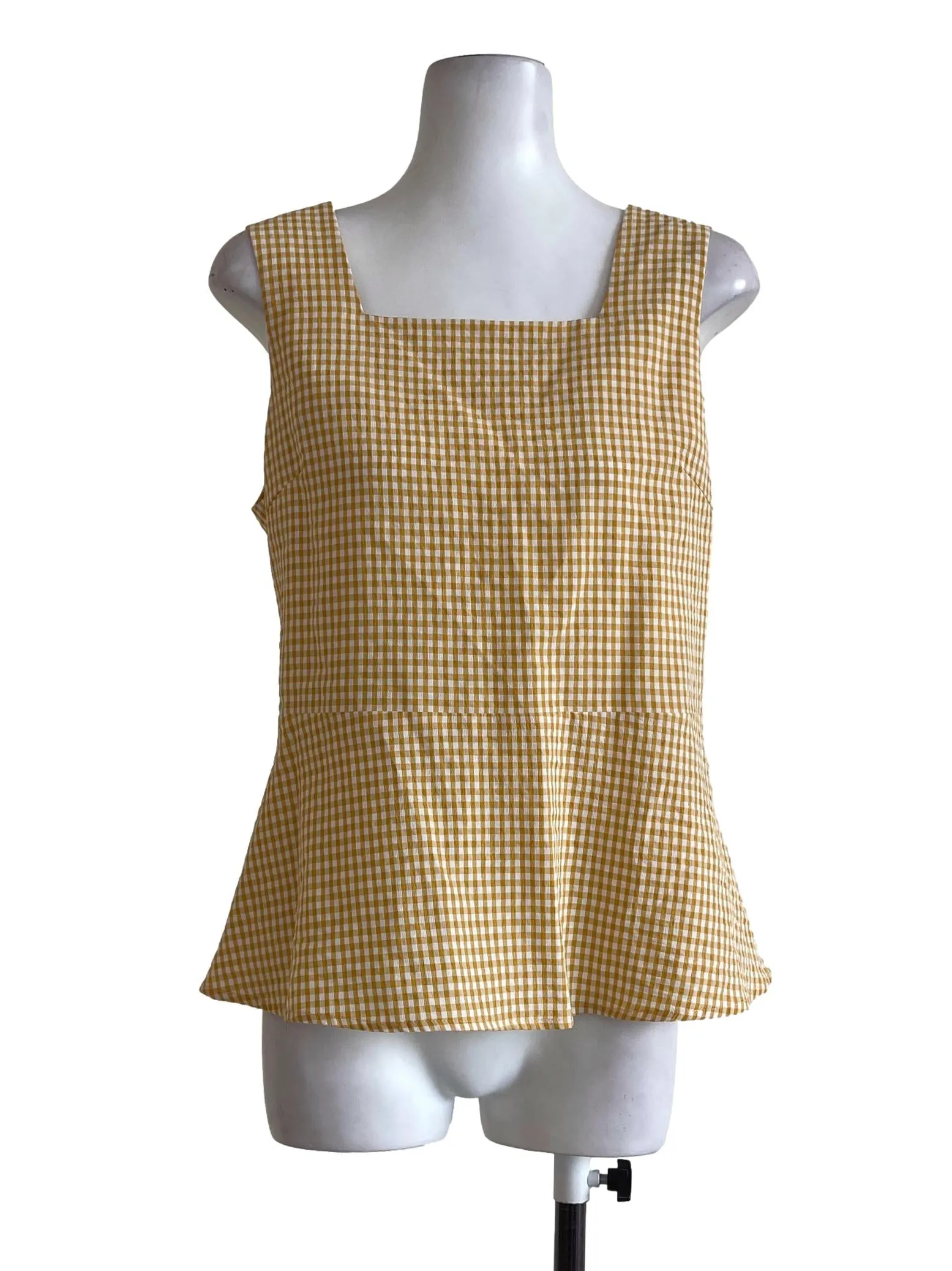Caramel Plaid Top