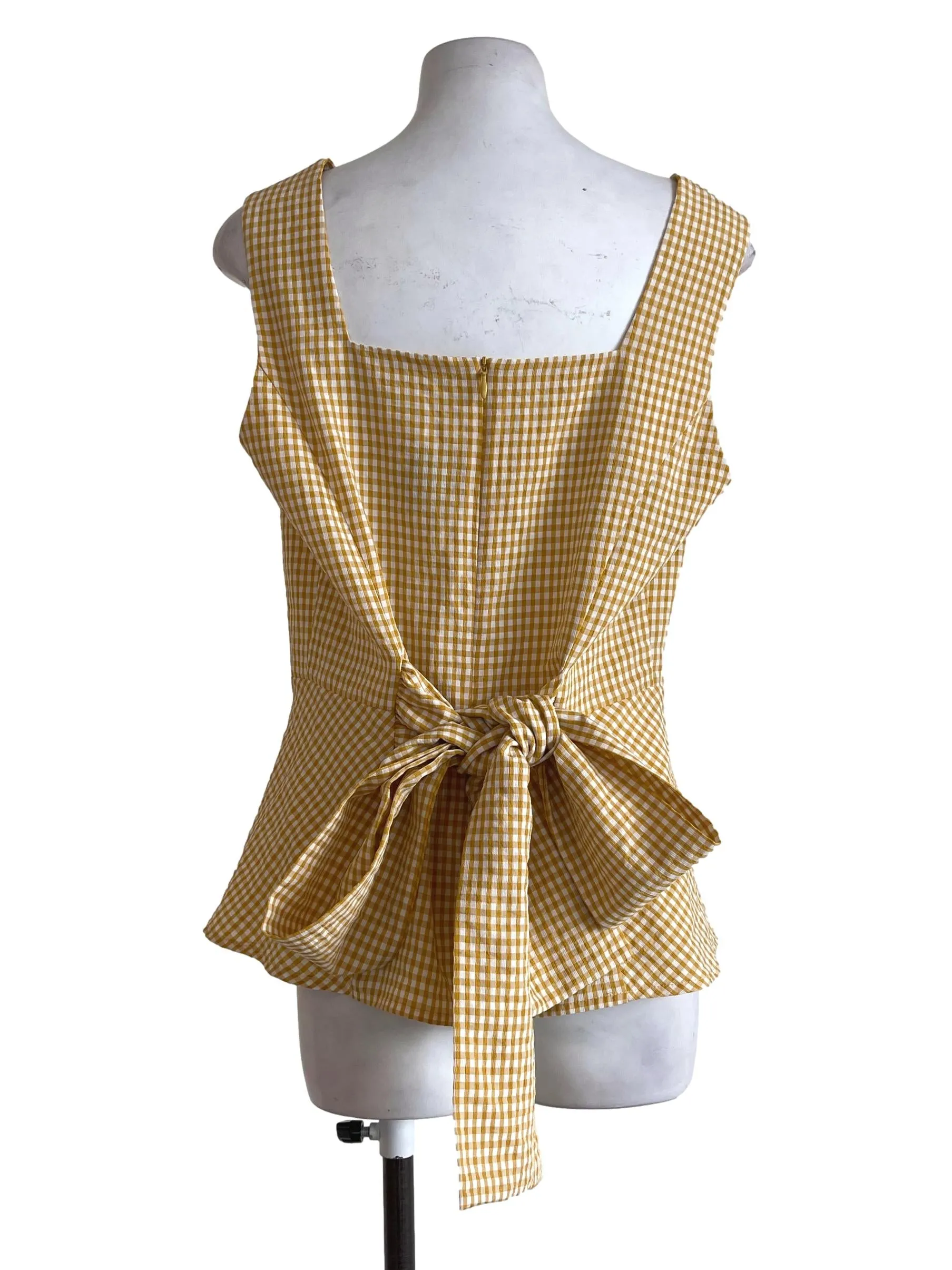 Caramel Plaid Top