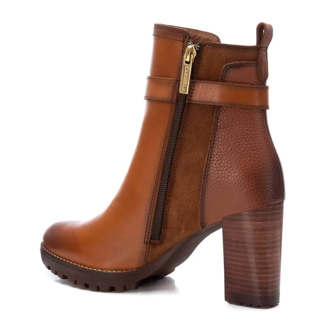 Carmela Tan High Block Heel Boots