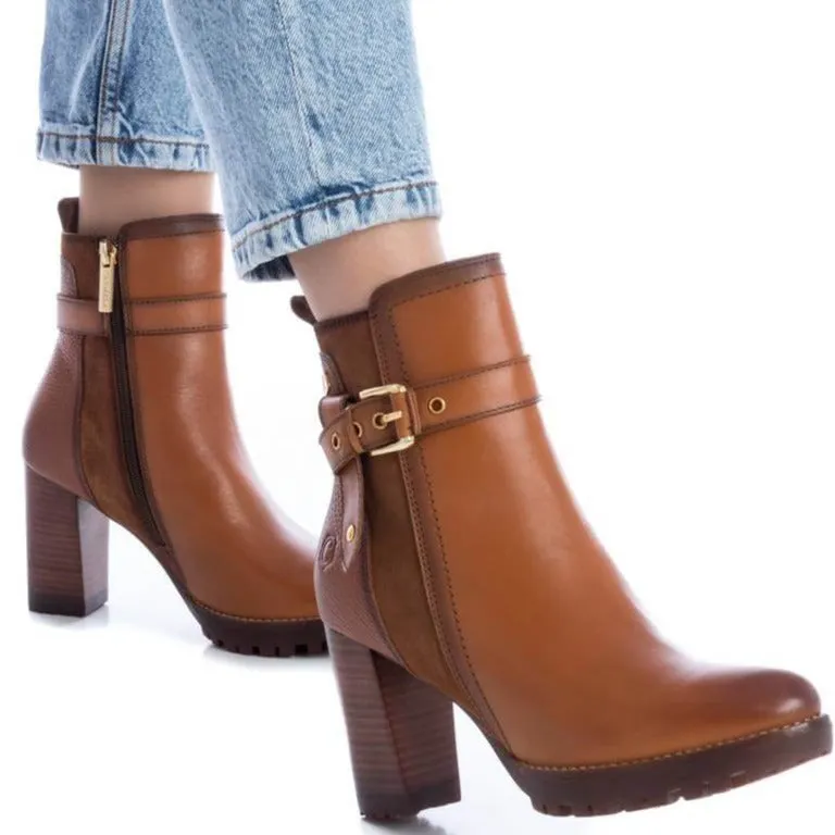 Carmela Tan High Block Heel Boots