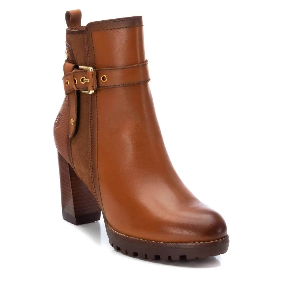 Carmela Tan High Block Heel Boots