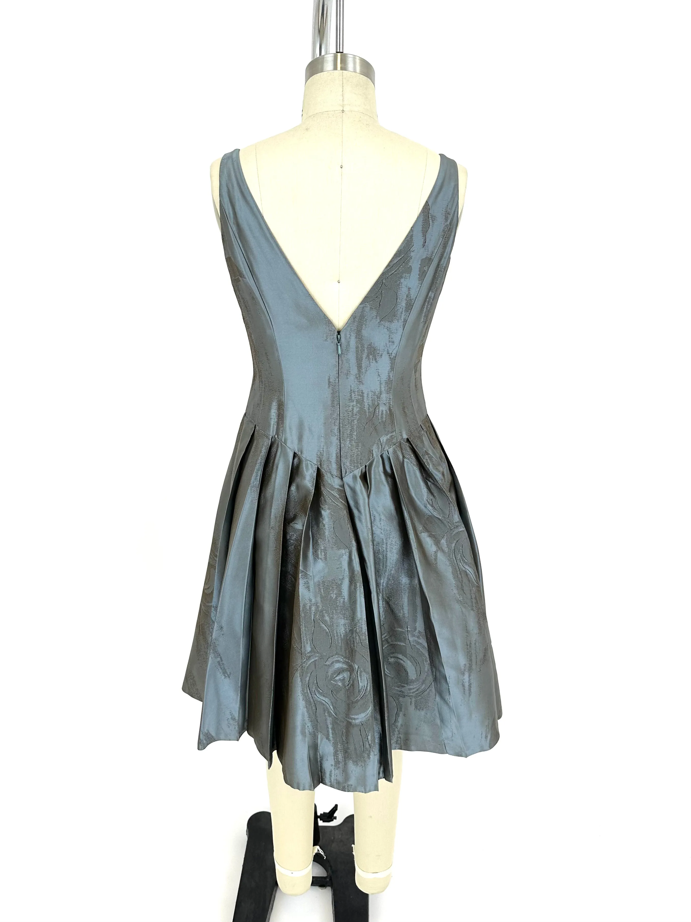 Carmen Marc Valco Satin Jacquard Dress