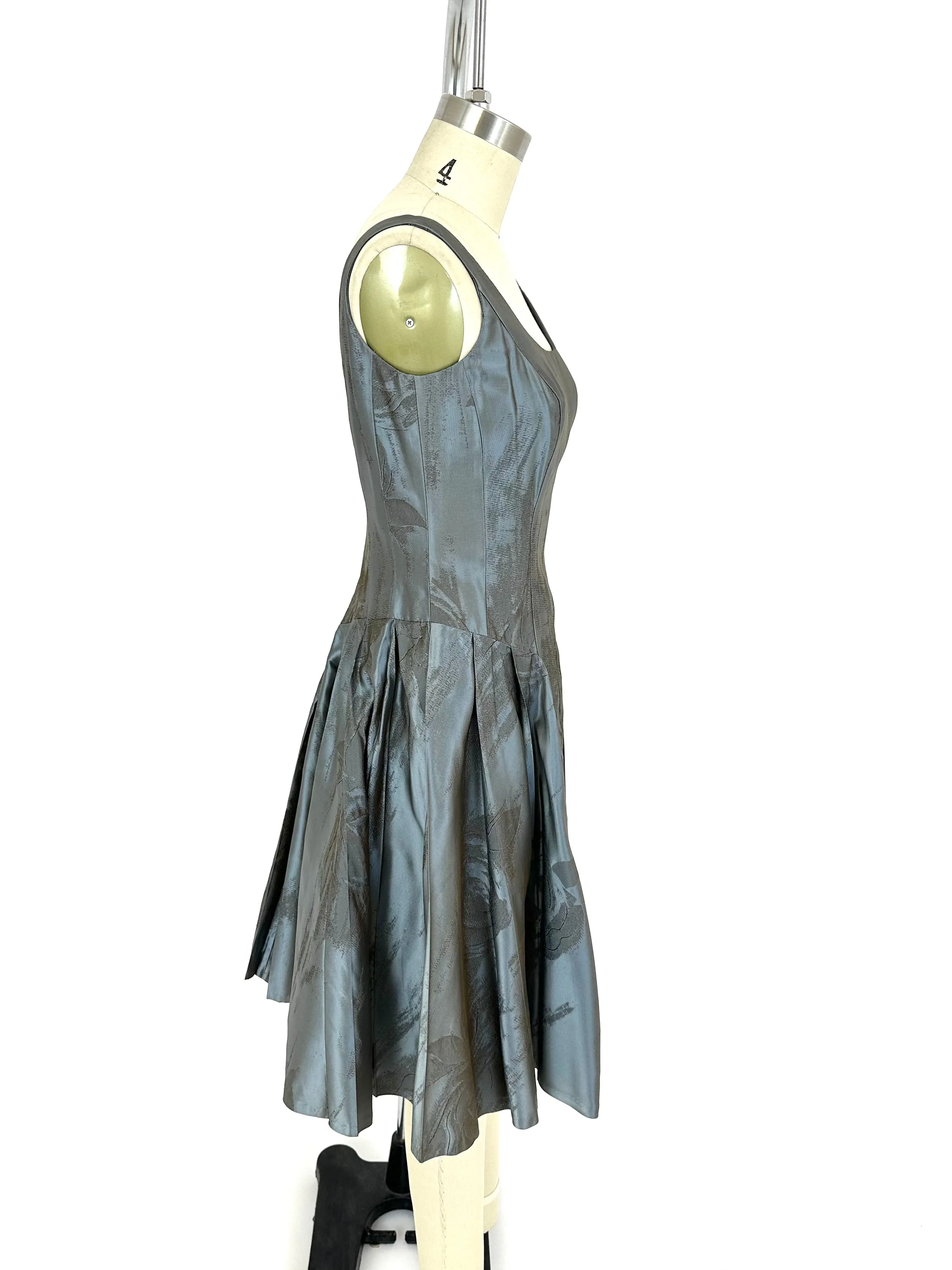 Carmen Marc Valco Satin Jacquard Dress