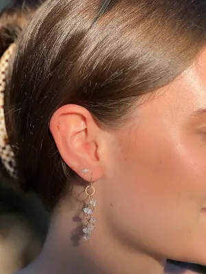 Cascading Herkimer Diamond Earrings